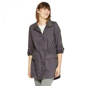 A New Day Grey Zip Up Utility Anorak Jacket